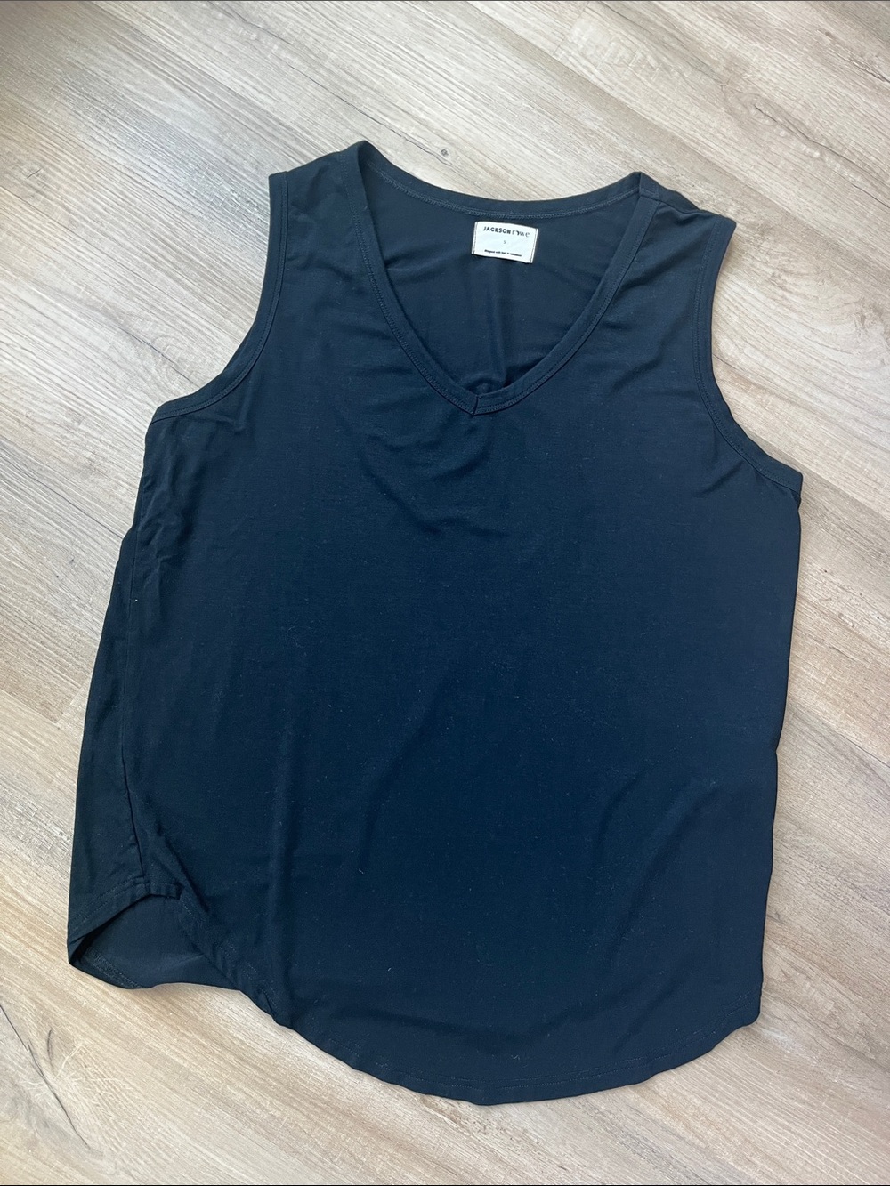 Jackson Rowe Black V-Neck Sleeveless Tank